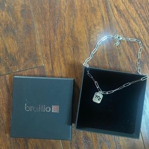 Sterling Silver Paperclip Scorpio Necklace NEVER WORN